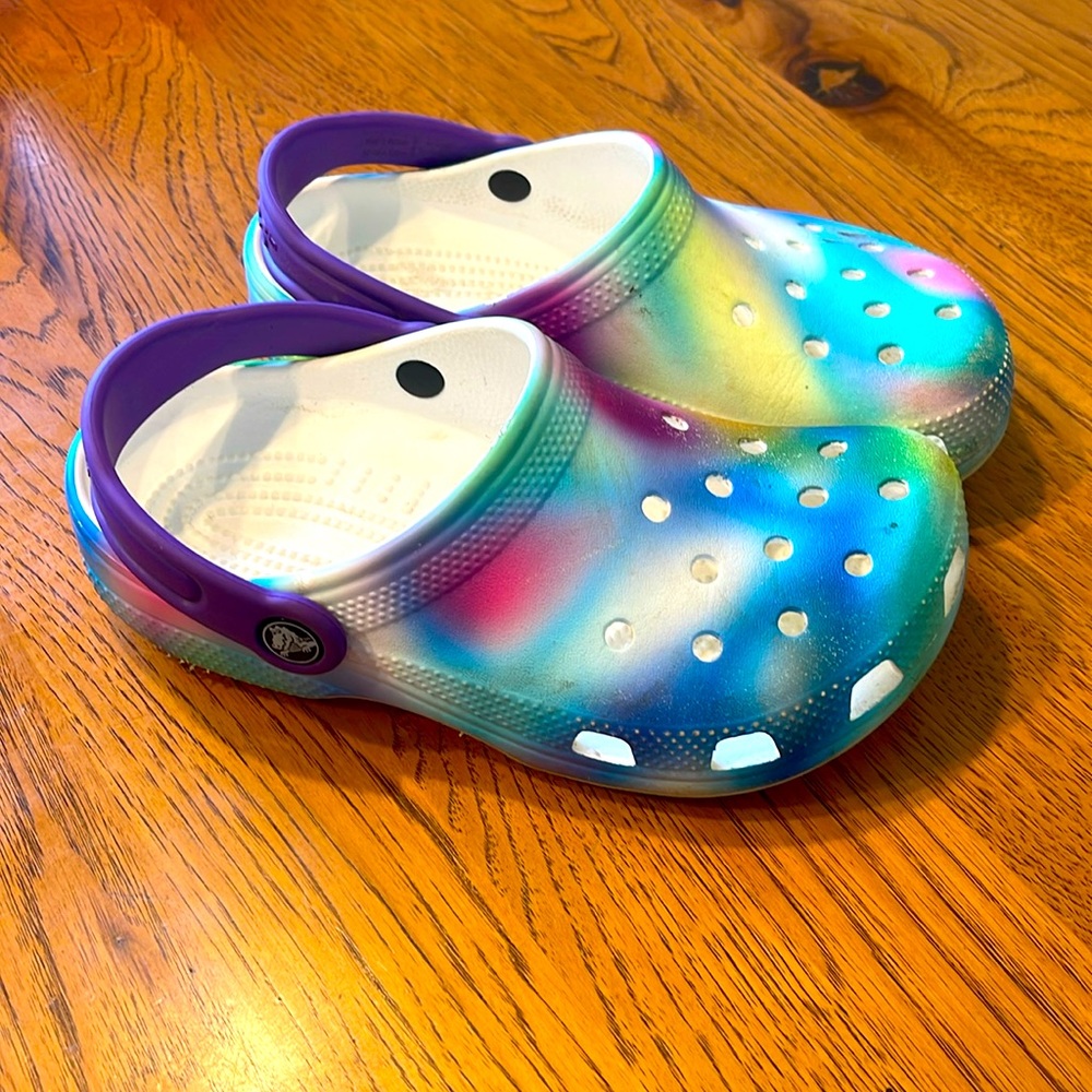 Girl crocs, worn but still lots of life left